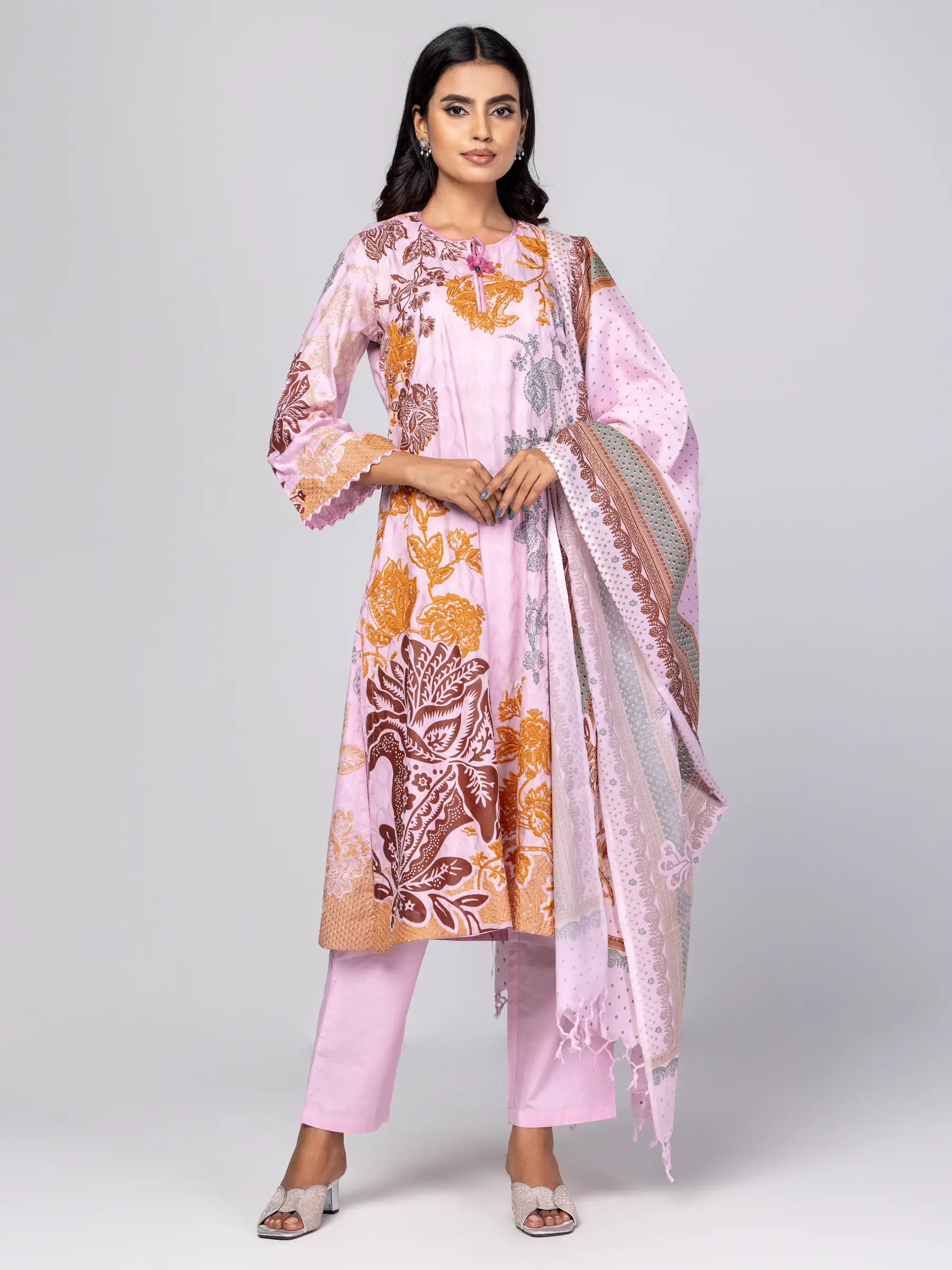 Grey Ornamenta Theme Shalwar Kameez